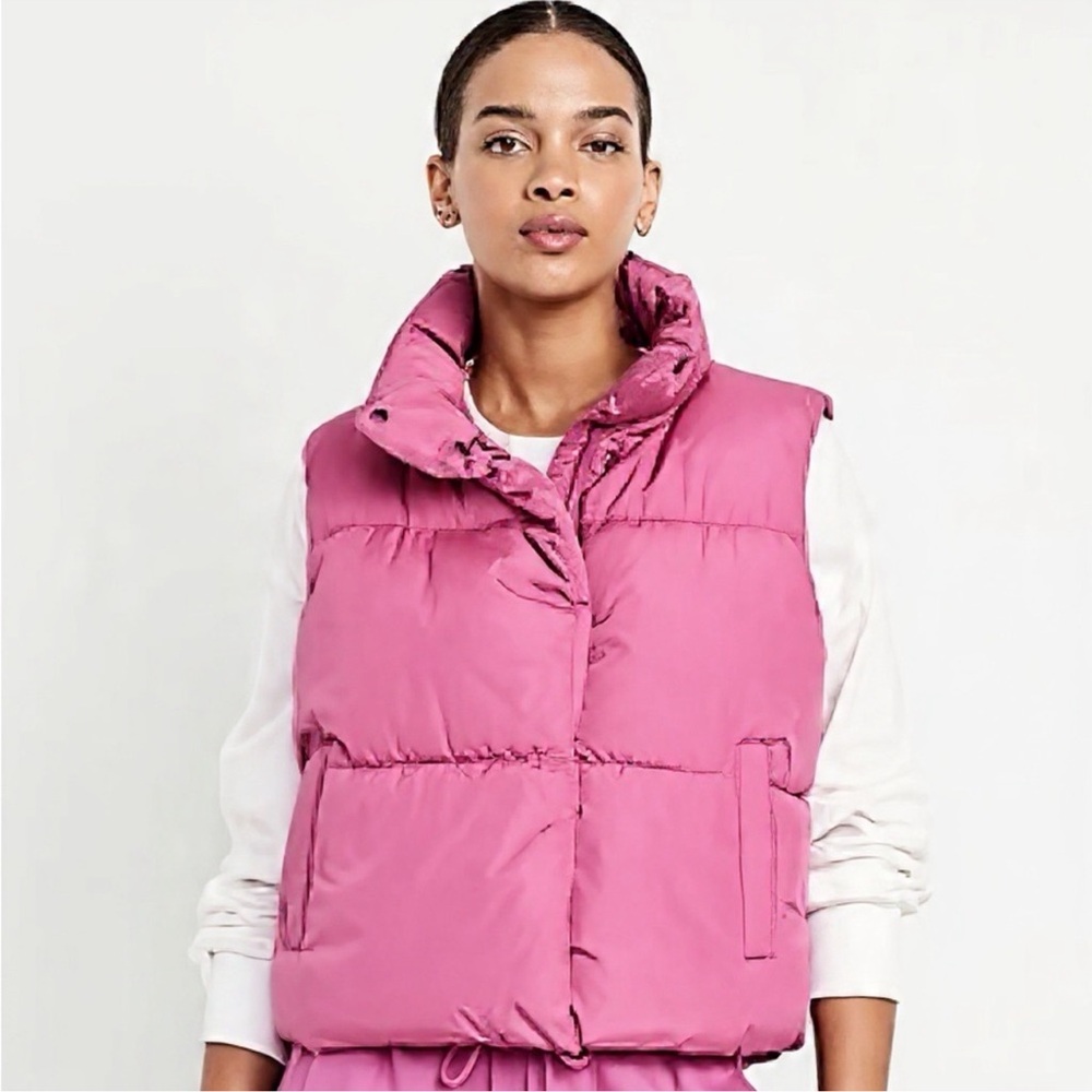 Old Navy Fuchsia Puffer Vest
